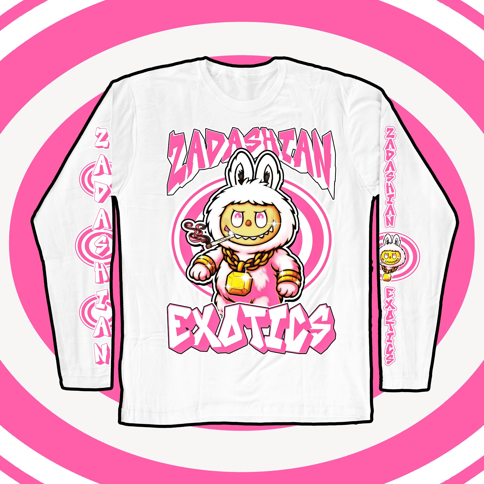 Bild von Zadashian Exotics - "Zabubu" Longsleeve 2 [weiß]